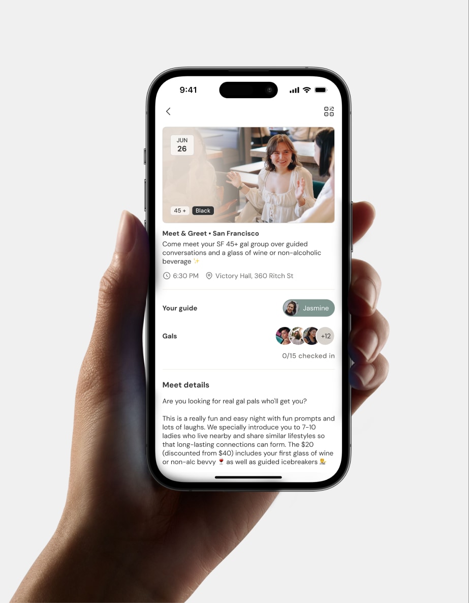 The RealRoots app, shown on two phones